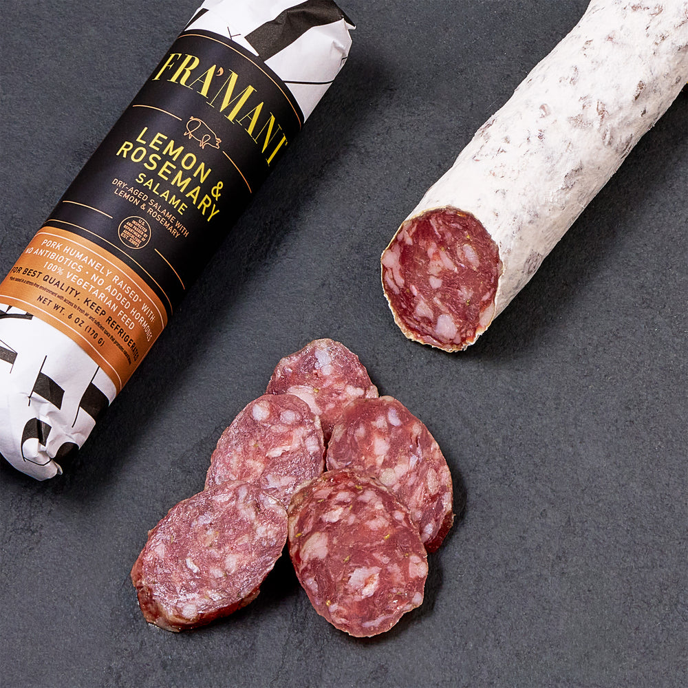 Lemon + Rosemary Salame is The Best Gourmet Salami for Charcuterie Boards
