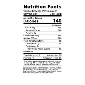 framani gourmet deli mortadella, nutritional facts and ingredients for award winning salami and charcuterie