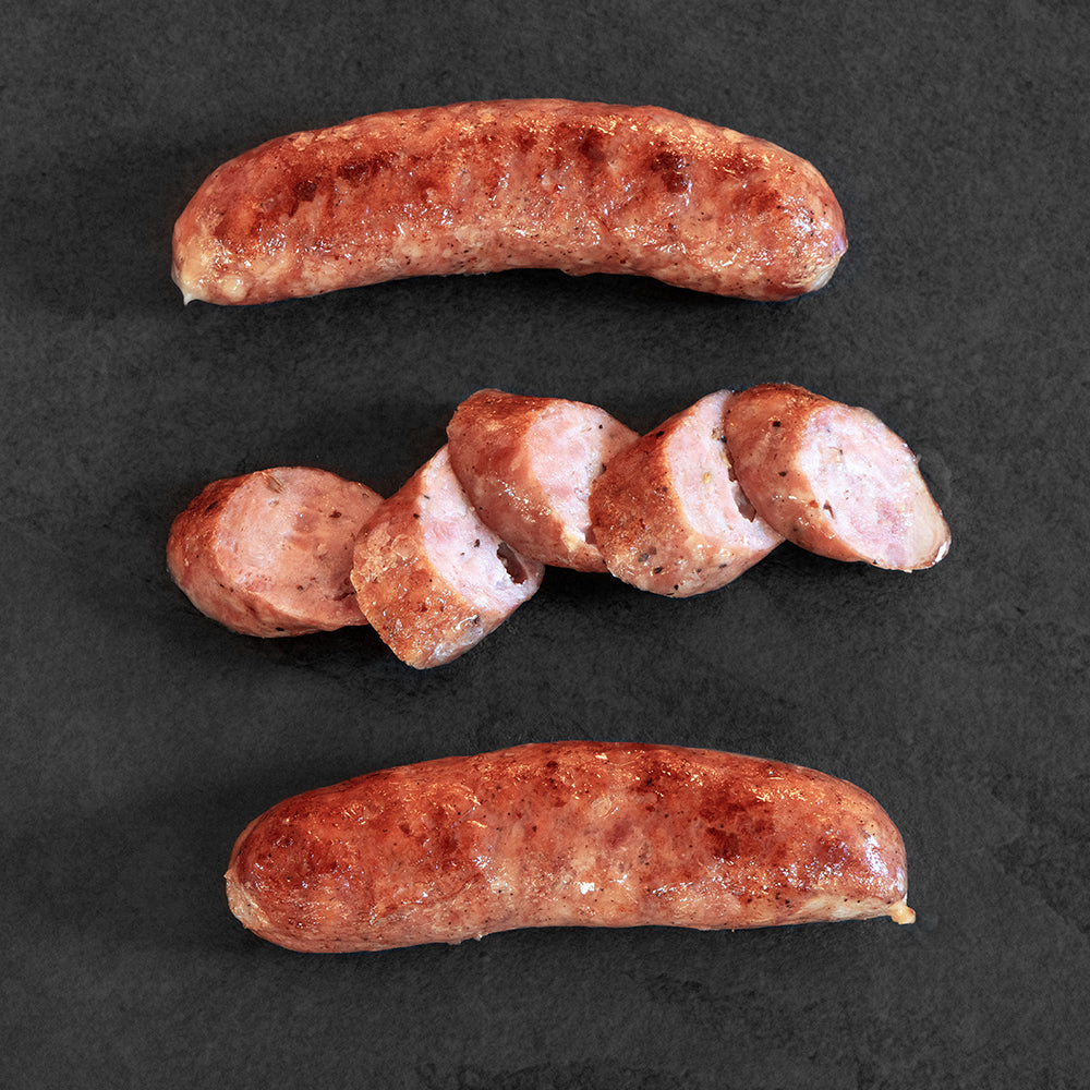 Fra' Mani Salt and Pepper Smoked Sausage 4-Pack. Paleo Certified and Gluten-Free