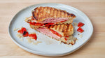 Parmesan Crusted Ham Panino Sandwich