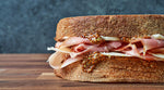Smoked Ham On Rye Sandwich