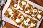 SAUSAGE, RICOTTA & PESTO CRISPY FLATBREAD