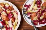 WARM BITTER SALAD WITH ITALIAN SAUSAGE