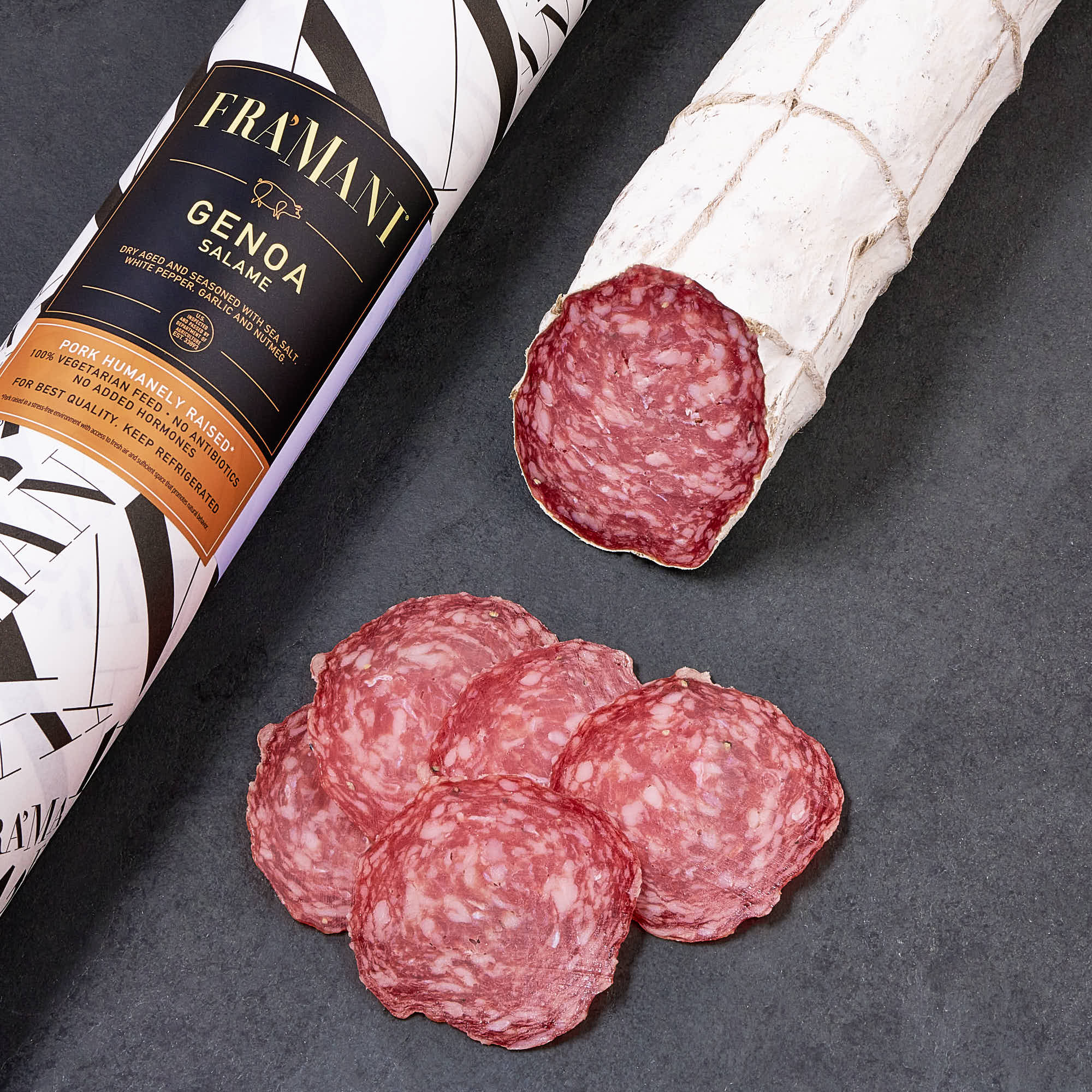 Fra' Mani Genoa Salame - Award Winning Dry Aged Gourmet Artisan Salami & Charcuterie