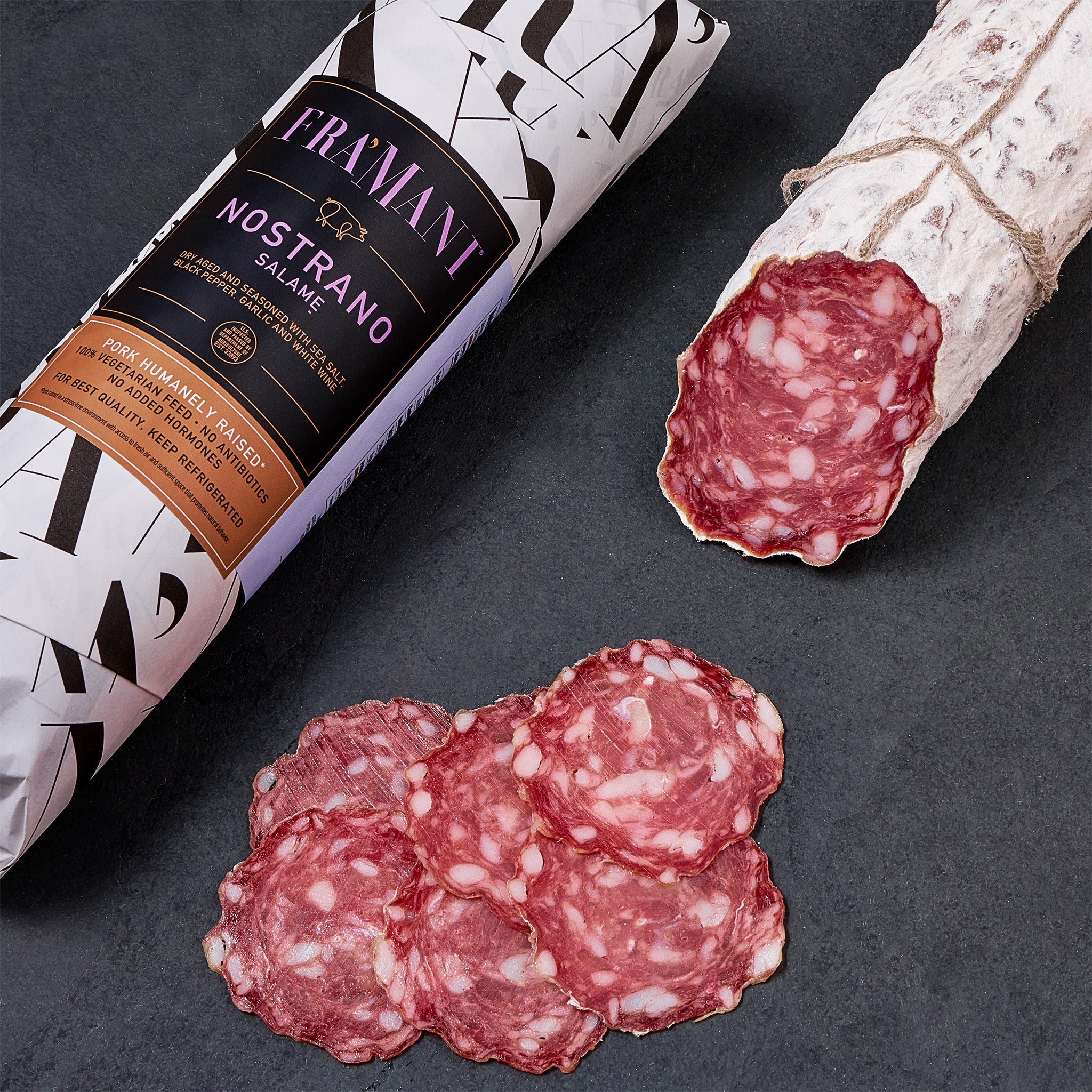 Fra' Mani Nostrano Salame - Award Winning Dry Aged Gourmet Artisan Salami & Charcuterie